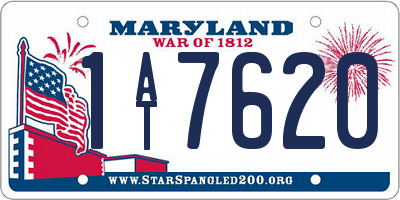 MD license plate 1AT7620