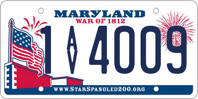 MD license plate 1AV4009