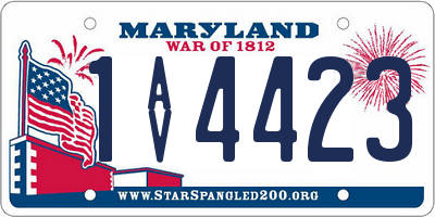 MD license plate 1AV4423