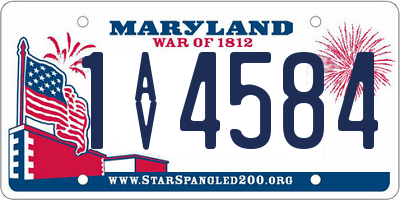 MD license plate 1AV4584