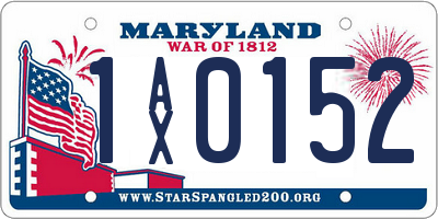 MD license plate 1AX0152