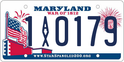 MD license plate 1AX0179