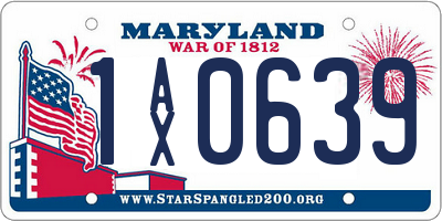 MD license plate 1AX0639