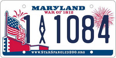 MD license plate 1AX1084