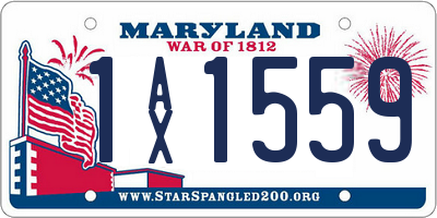 MD license plate 1AX1559