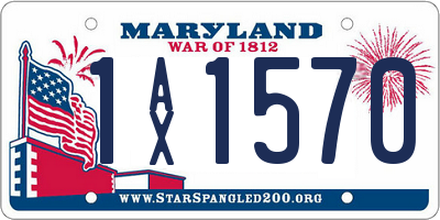 MD license plate 1AX1570