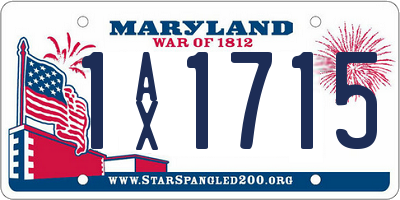 MD license plate 1AX1715