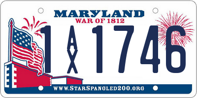 MD license plate 1AX1746