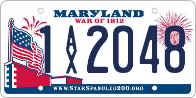 MD license plate 1AX2048