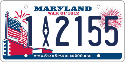 MD license plate 1AX2155