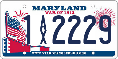 MD license plate 1AX2229