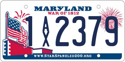 MD license plate 1AX2379