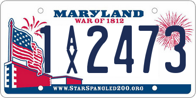 MD license plate 1AX2473