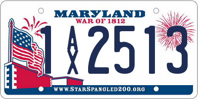 MD license plate 1AX2513