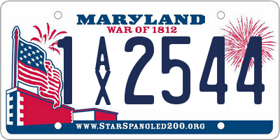 MD license plate 1AX2544