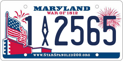MD license plate 1AX2565