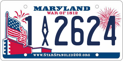 MD license plate 1AX2624