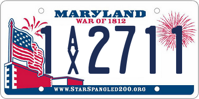 MD license plate 1AX2711