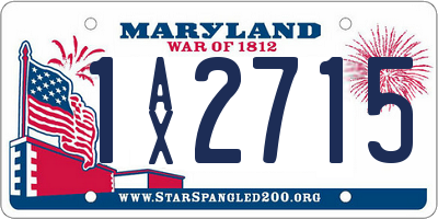 MD license plate 1AX2715