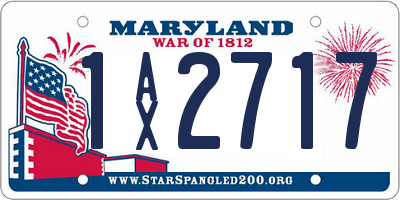 MD license plate 1AX2717