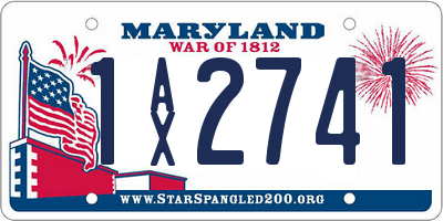 MD license plate 1AX2741