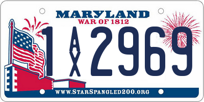 MD license plate 1AX2969