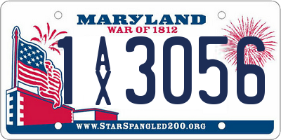 MD license plate 1AX3056