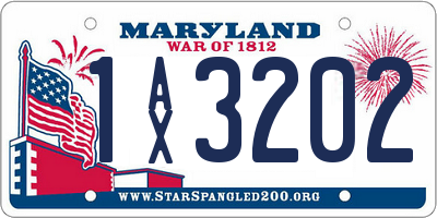 MD license plate 1AX3202