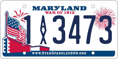 MD license plate 1AX3473