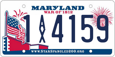 MD license plate 1AX4159