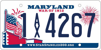 MD license plate 1AX4267