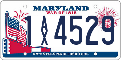 MD license plate 1AX4529