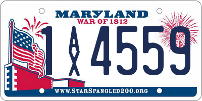 MD license plate 1AX4559