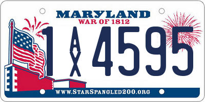 MD license plate 1AX4595