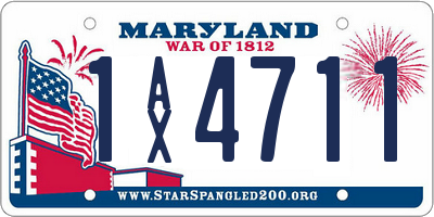 MD license plate 1AX4711