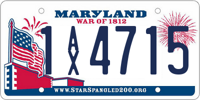 MD license plate 1AX4715