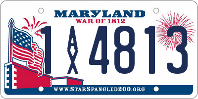 MD license plate 1AX4813