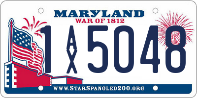 MD license plate 1AX5048