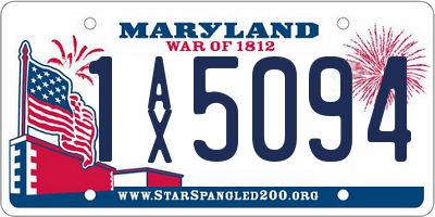 MD license plate 1AX5094
