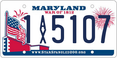 MD license plate 1AX5107
