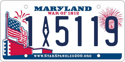 MD license plate 1AX5119