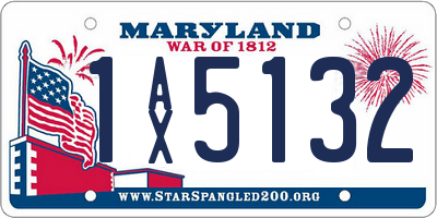 MD license plate 1AX5132