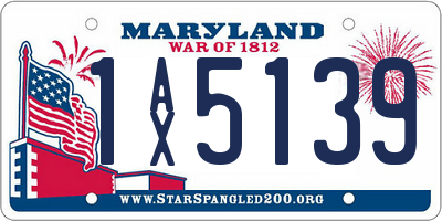 MD license plate 1AX5139