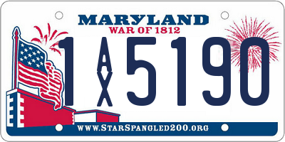 MD license plate 1AX5190