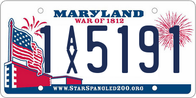 MD license plate 1AX5191