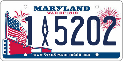 MD license plate 1AX5202