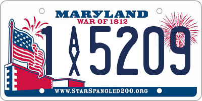 MD license plate 1AX5209