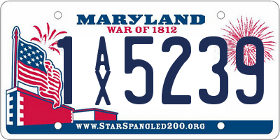 MD license plate 1AX5239