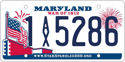 MD license plate 1AX5286
