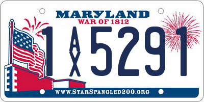 MD license plate 1AX5291